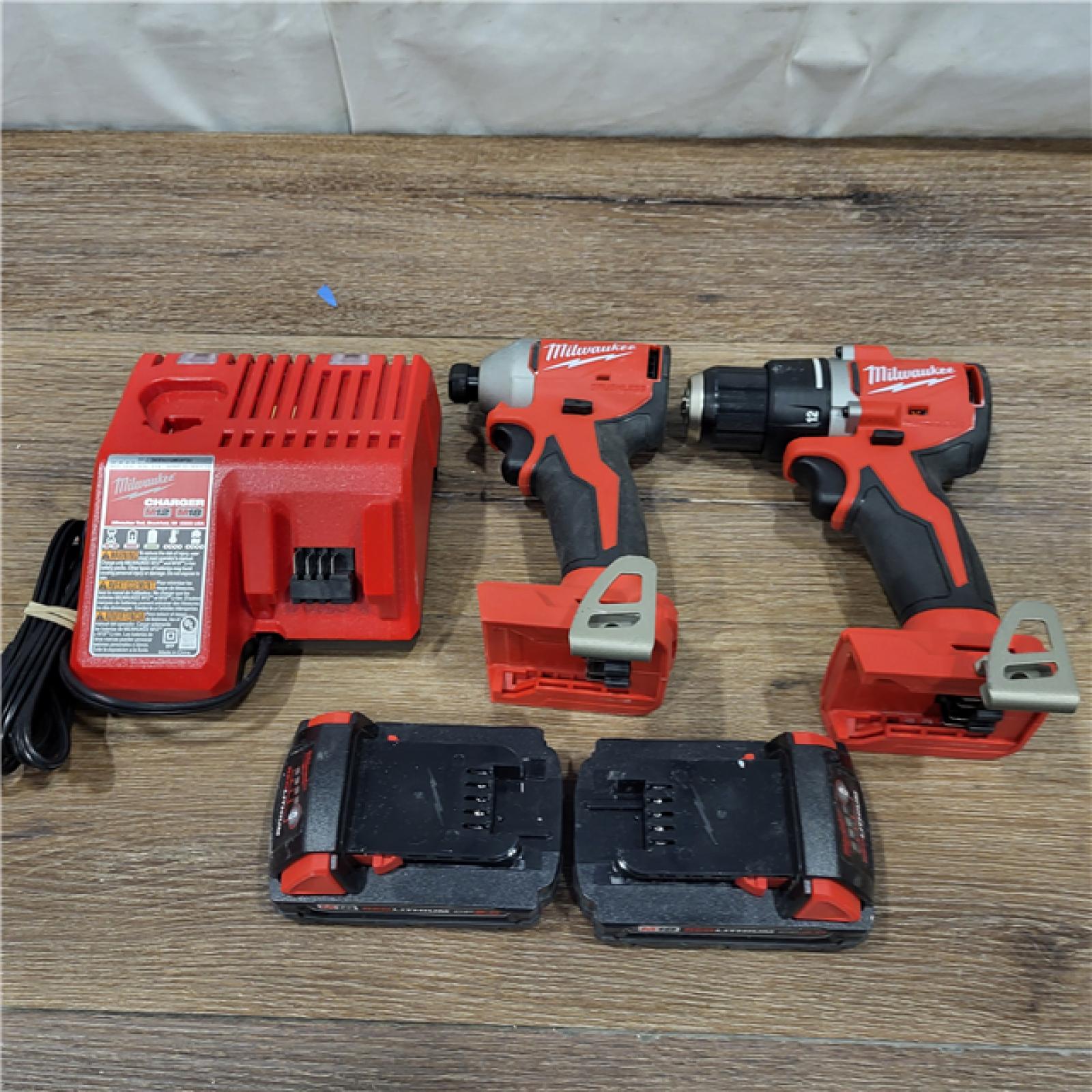 AS-IS Milwaukee M18 Compact Brushless 2-Tool Combo Kit