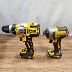 AS-IS 20V MAX Cordless Brushless Hammer Drill/Driver 2 Tool Combo Kit with FLEXVOLT ADVANTAGE