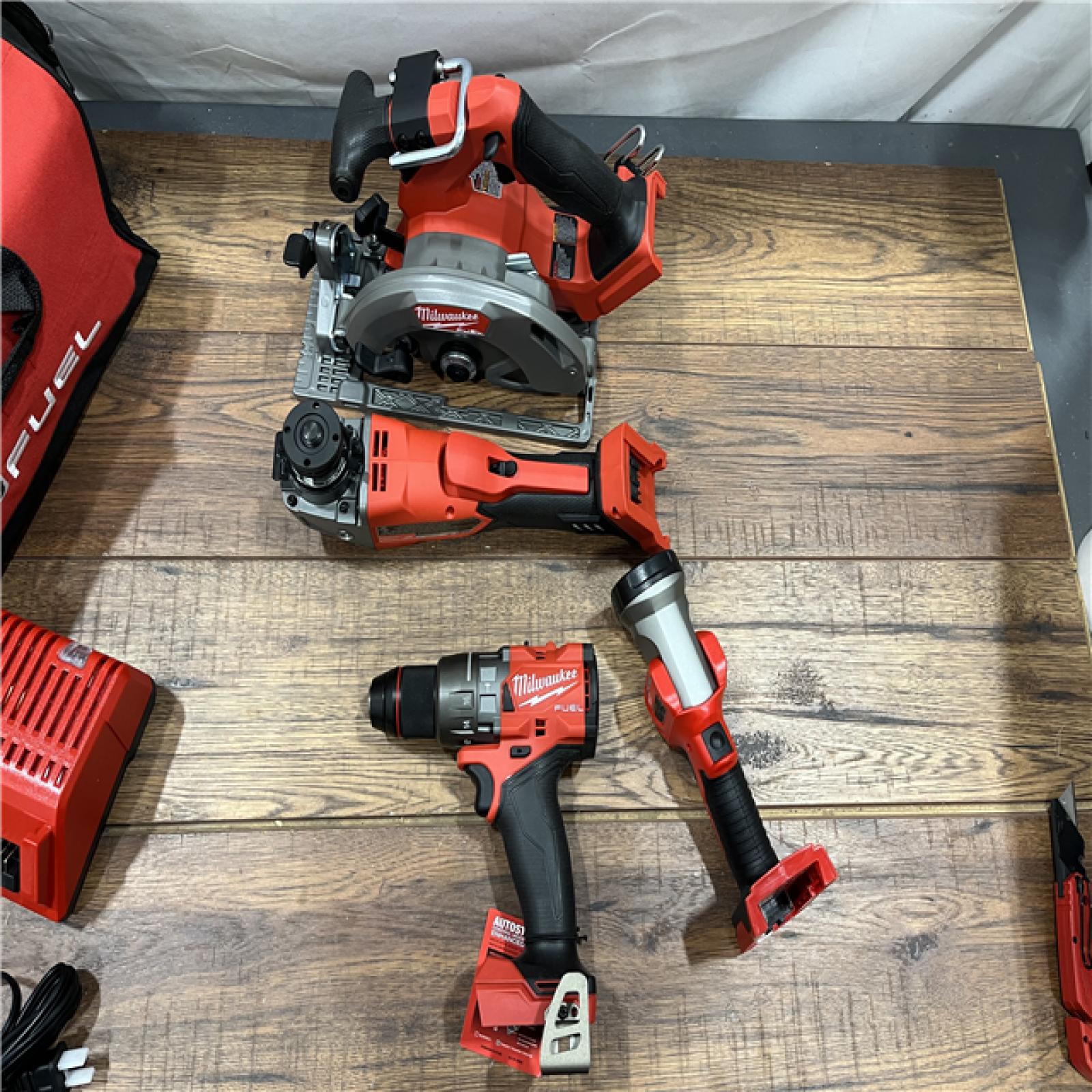 AS-IS Milwaukee  M18 FUEL 5-TOOL COMBO KIT ( NO BATTERYS, NO IMPACT DRIVER )