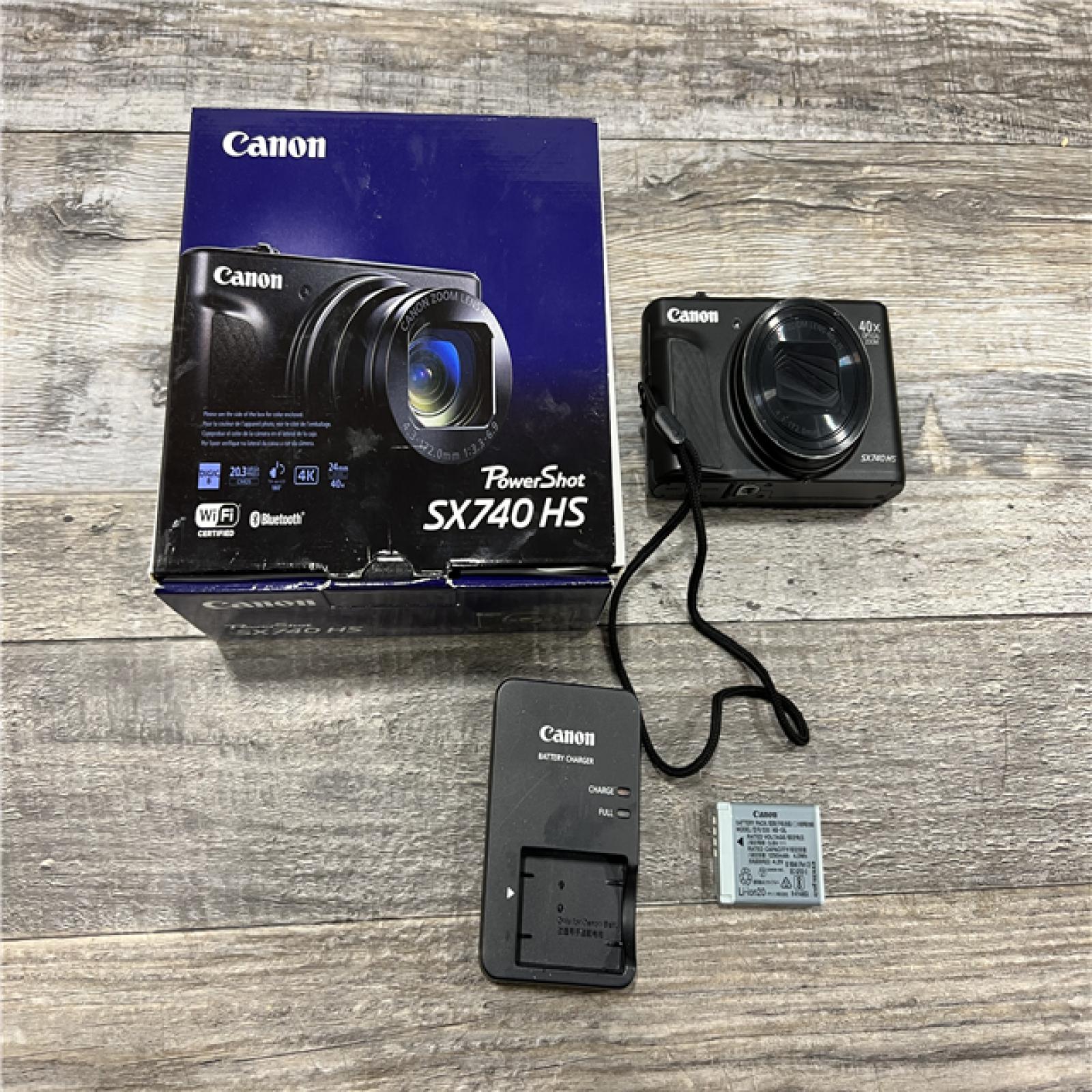 AS-IS Canon - PowerShot SX740 HS 20.3-Megapixel Digital Camera - Black