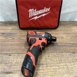 AS IS Milwaukee 2401-22 - M12 12V Cordless Screwdriver Kit