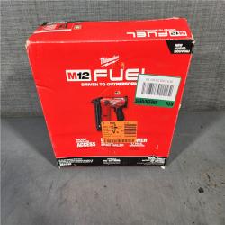 HOUSTON LOCATION - AS-IS M12 FUEL 12-Volt Lithium-Ion Brushless Cordless 18-Guage Compact Brad Nailer (Tool Only)