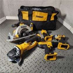 HOUSTON Location-AS-IS-DEWALT 20V MAX Cordless 10 Tool Combo Kit with (2) 20V 2.0Ah Batteries, Charger, and Bag APPEARS IN LIKE NEW Condition