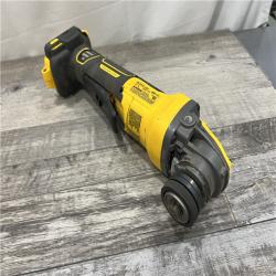 AS-IS DEWALT 20V MAX Cordless Brushless 4.5 - 5 in. Paddle Switch Angle Grinder with FLEXVOLT ADVANTAGE (Tool Only)