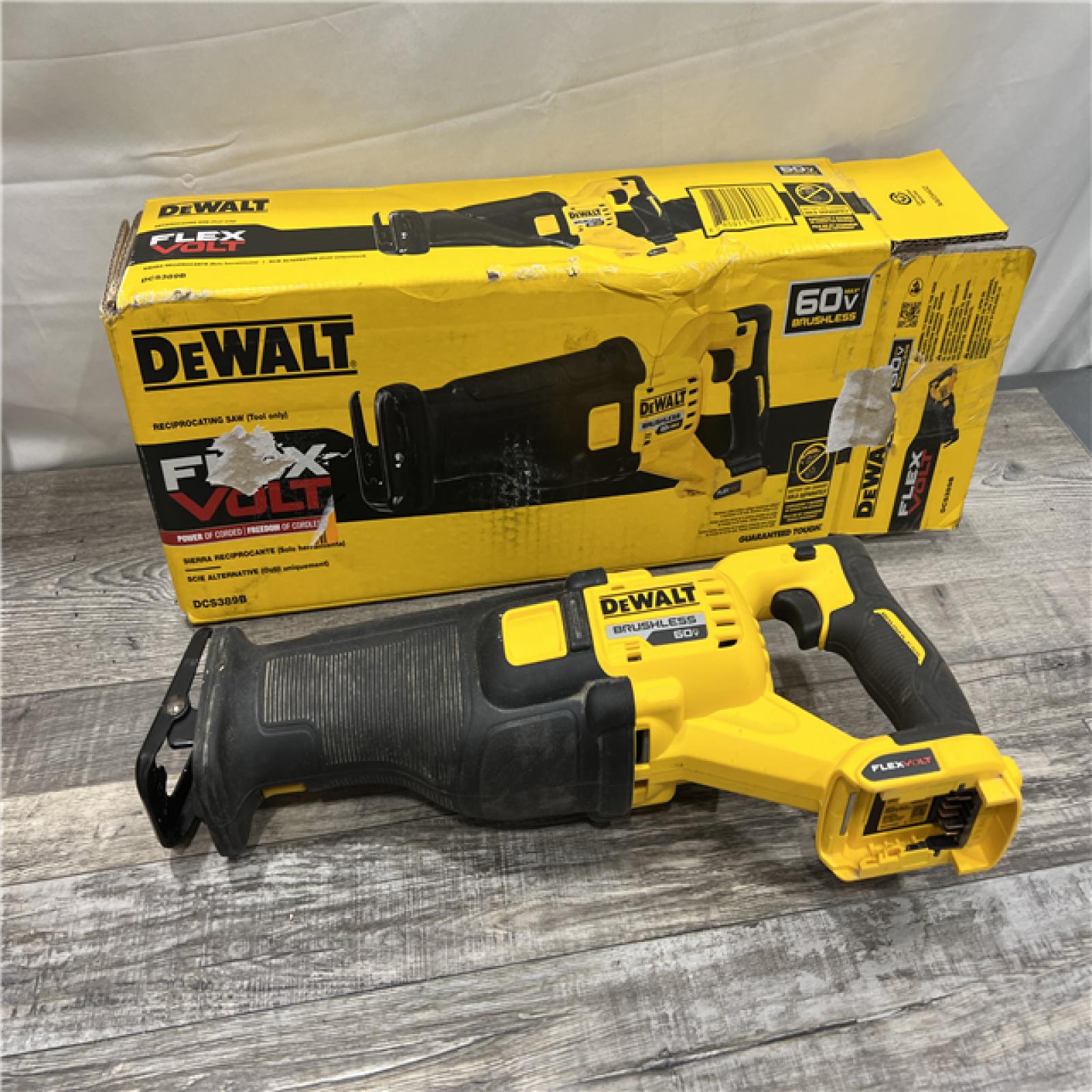 AS-IS DeWalt DCS389B FLEXVOLT 60V MAX Cordless Brushless Reciprocating Saw (Tool-Only)