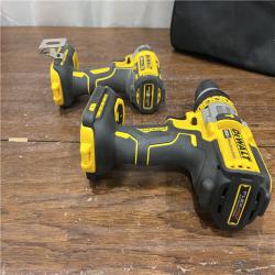 AS-ISDEWALT 20V MAX Cordless Brushless Hammer Drill/Driver 2 Tool Combo Kit with FLEXVOLT ADVANTAGE