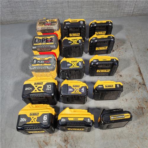 HOUSTON LOCATION - AS-IS DEWALT BATTERY PACK QTY - 15