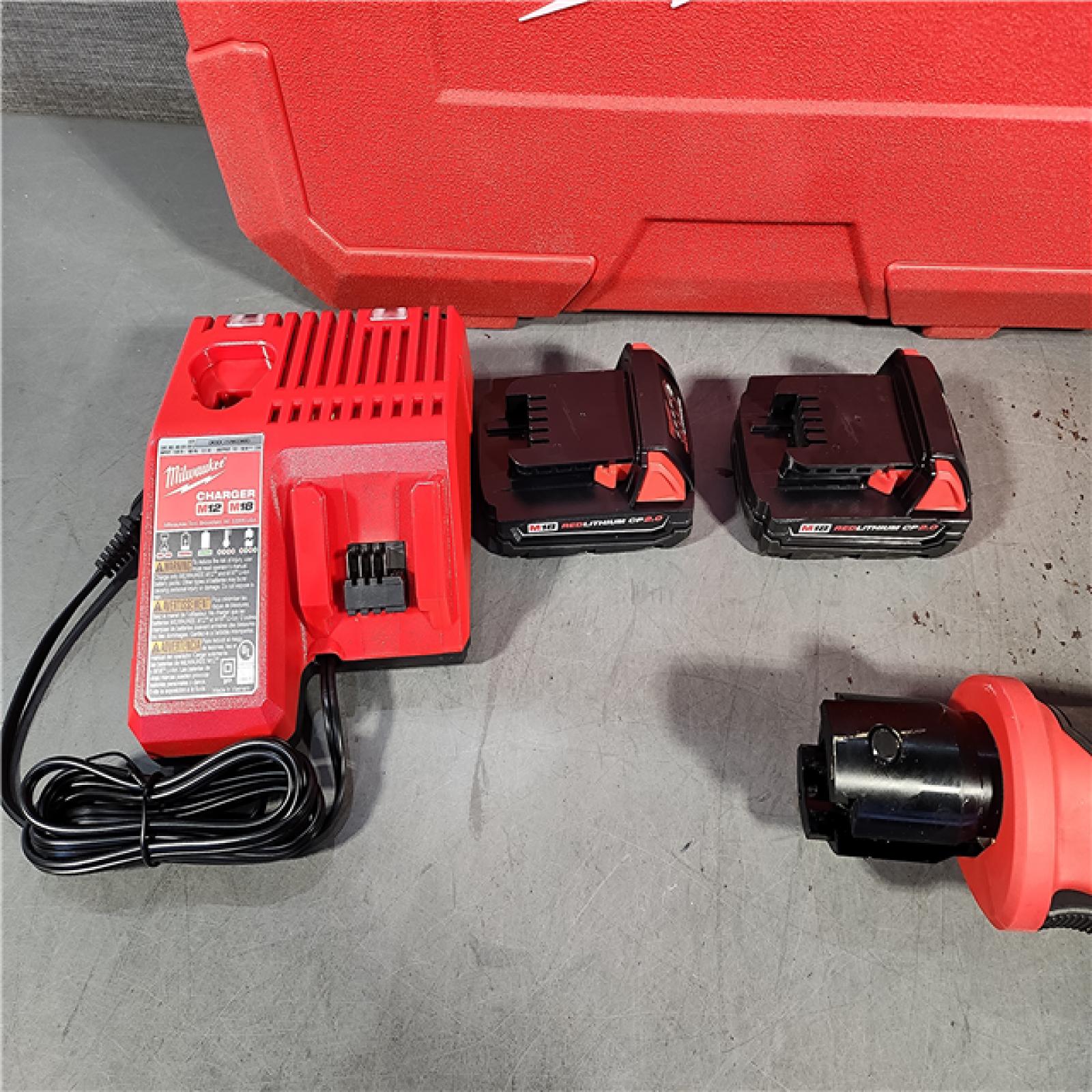 HOUSTON LOCATION - AS-IS Milwaukee-2674-22P M18 Short Throw Press Tool Kit W/ Viega PureFlow Jaws