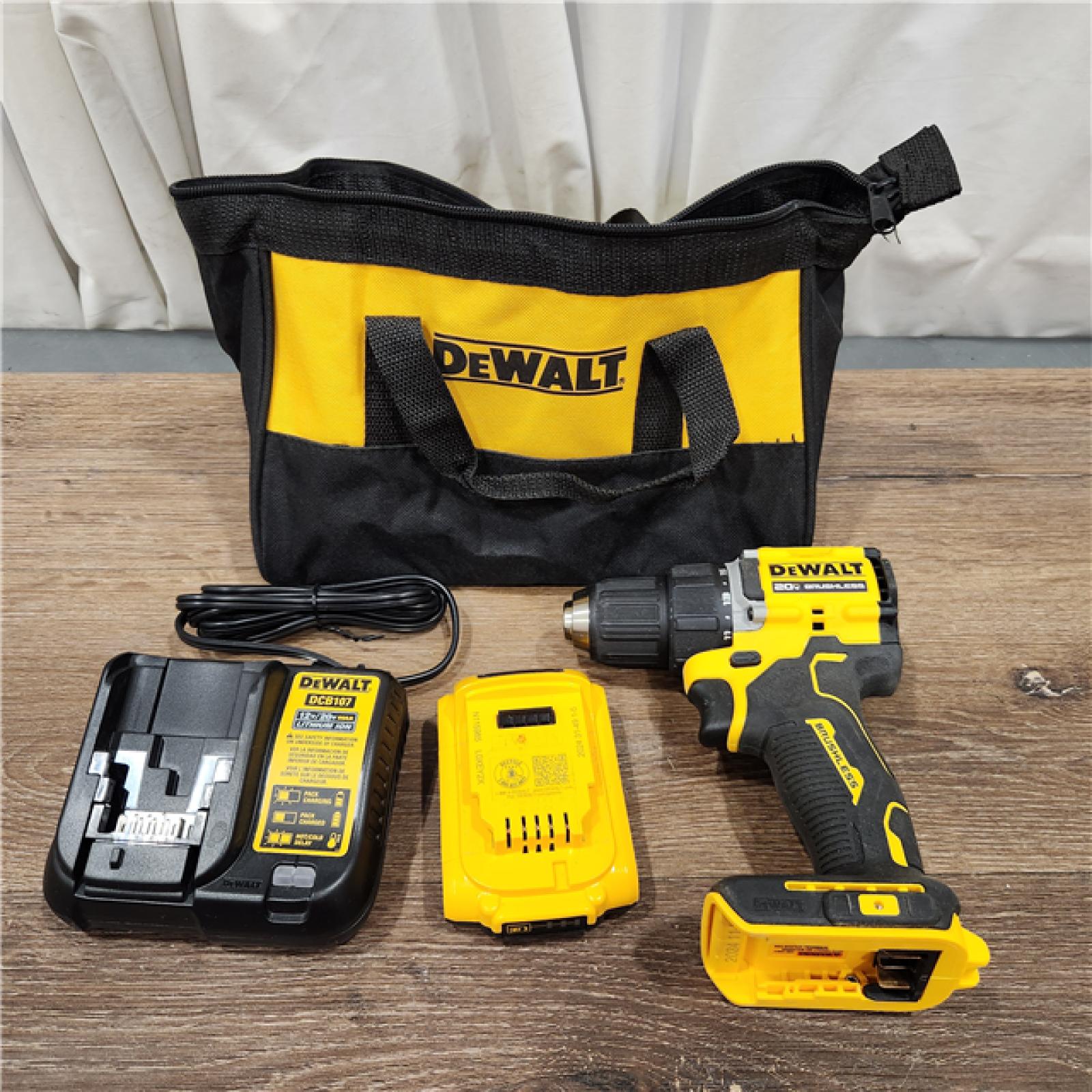 AS-IS DeWalt ATOMIC COMPACT SERIESâ„¢ 20V MAX* Brushless Cordless 1/2 in. Drill/Driver