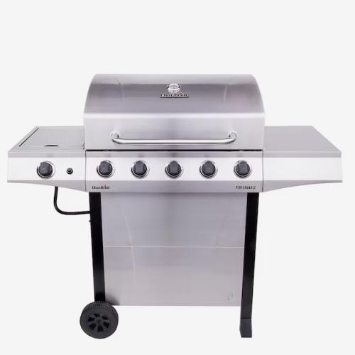 DALLAS LOCATION - Char-Broil Performance Series Silver 5-Burner Liquid Propane Gas Grill with 1 Side Burner PALLET - (7 UNITS)