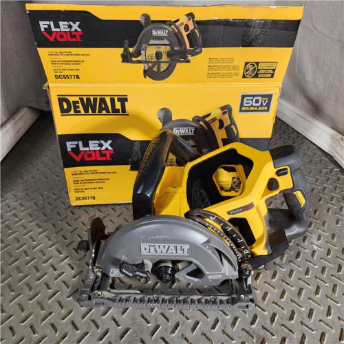 HOUSTON LOCATION - AS-IS FLEXVOLT 60V MAX Cordless Brushless 7-1/4 in. Wormdrive Style Circular Saw (Tool Only)