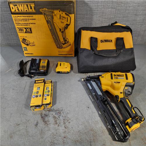 HOUSTON LOCATION - AS-IS DEWALT 20V MAX XR 15 Ga. Cordless 34 Deg Nailer 20 V