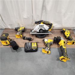 AS IS Dewalt 20-Volt MAX ToughSystem Lithium-Ion 6-Tool Cordless Combo Kit