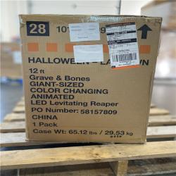 DALLAS LOCATION - Home Accents Holiday 12 ft. Giant-Sized Animated LED Levitating Reaper