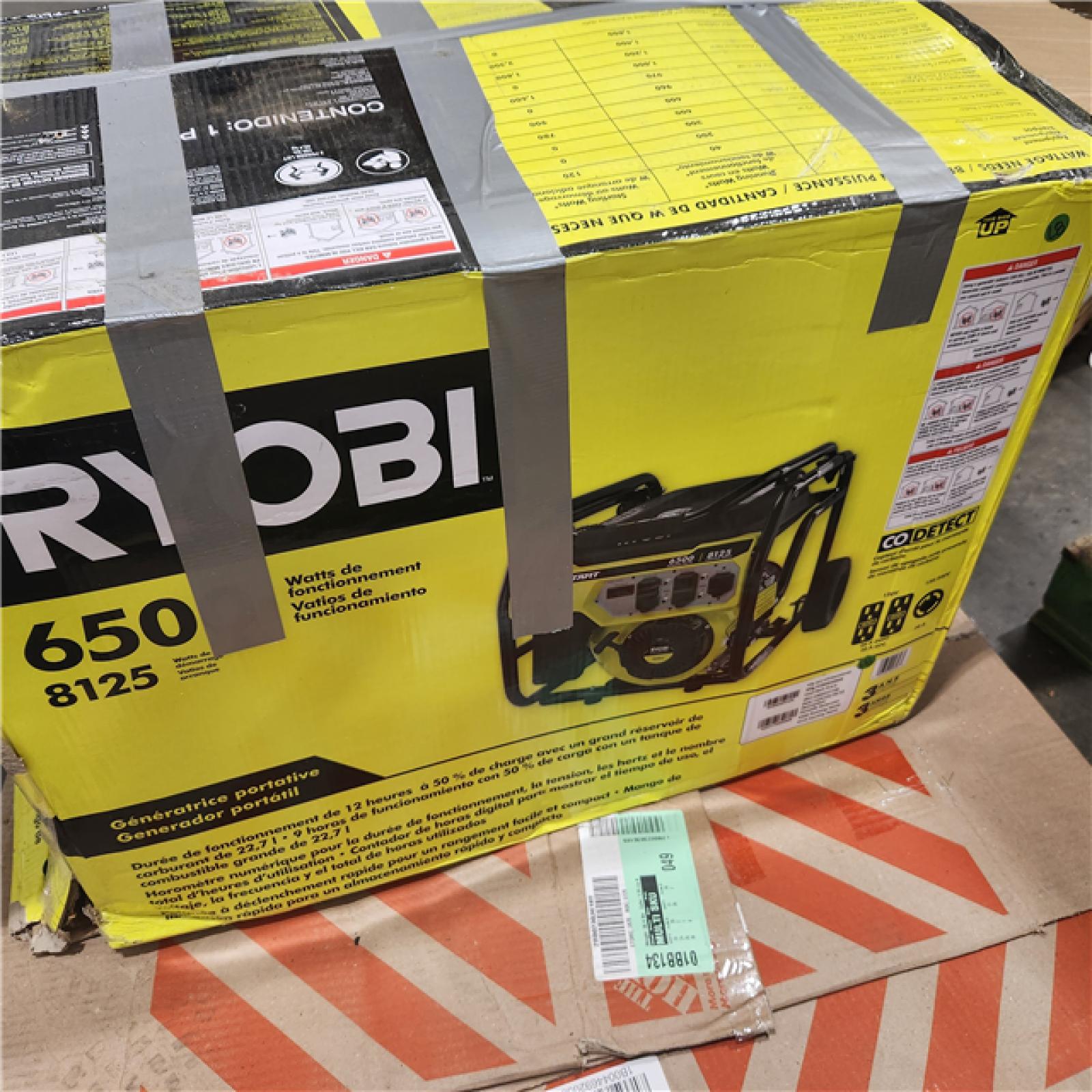 Dallas Location - As-Is RYOBI 6500-Watt Gasoline Portable Generator