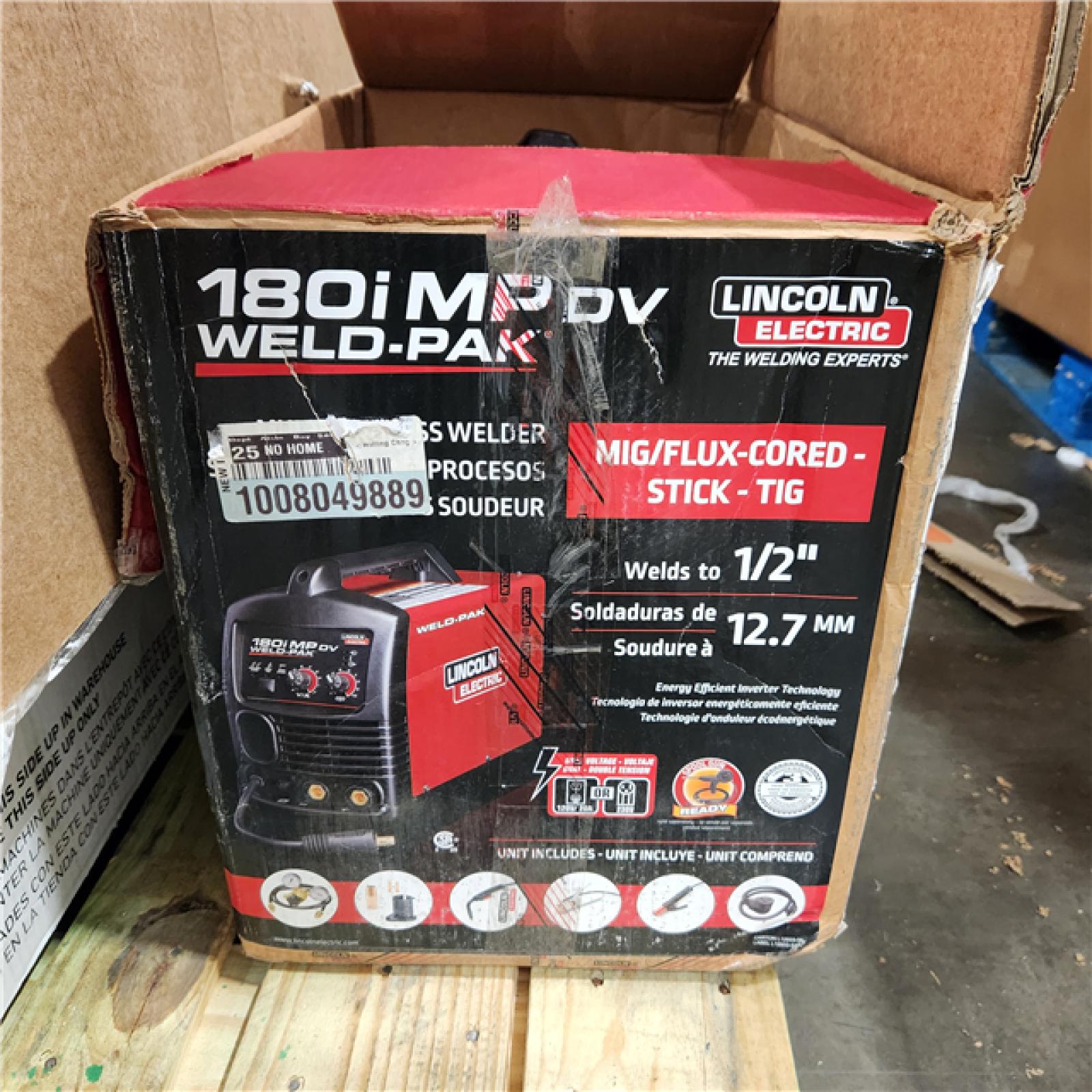 Dallas Location - As-Is Lincoln K5257-1 180i MP DV Weld Pak