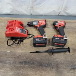 AS-IS Milwaukee M18 FUEL 18V Lithium-Ion Brushless Cordless Hammer Drill and Impact Driver Combo Kit (2-Tool) with 2 Batteries