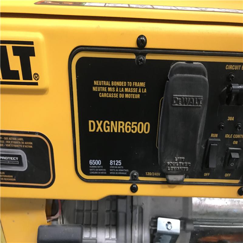 California AS IS DeWalt 6500 Watt Gas Powered Portable Generator