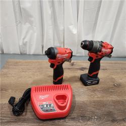 AS-IS Milwaukee 3497-22 12V Brushless Hammer Drill and Impact Driver Combo Kit