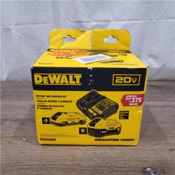 AS-IS DEWALT 20V MAX Lithium-Ion 6.0Ah and 4.0Ah Battery and Charger Starter Kit