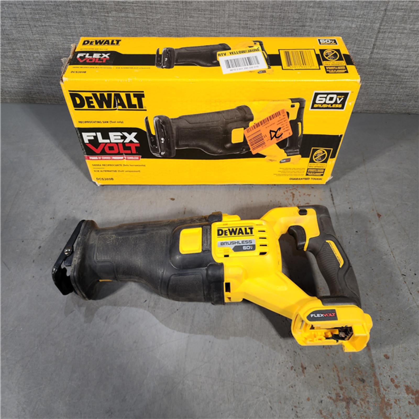 HOUSTON LOCATION - AS-IS DeWalt DCS389B FLEXVOLT 60V MAX Cordless Brushless Reciprocating Saw (Tool-Only)