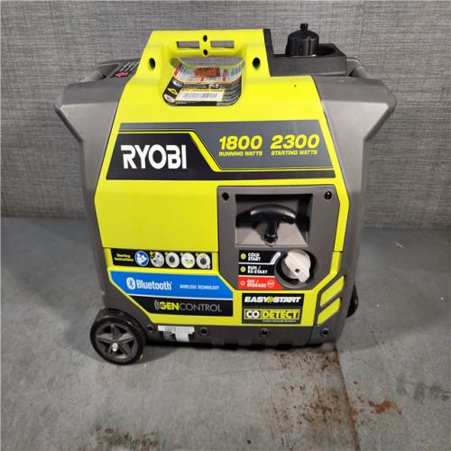 HOUSTON LOCATION - AS-IS RYOBI 2,300-Watt Recoil Start Bluetooth Super Quiet Gasoline Powered Digital Inverter Generator with CO Shutdown Sensor