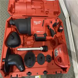 Houston location AS-IS Milwaukee-2572B-21 M12 AIRSNAKE Drain Cleaning Air Gun Kit-B