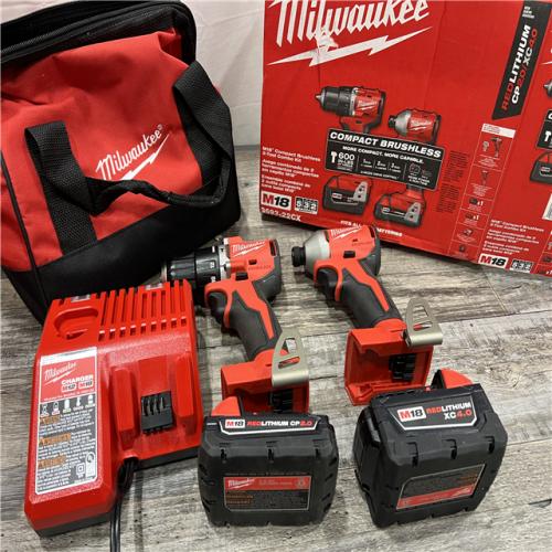 AS-IS Milwaukee M18 Compact Brushless 2-Tool Combo Kit