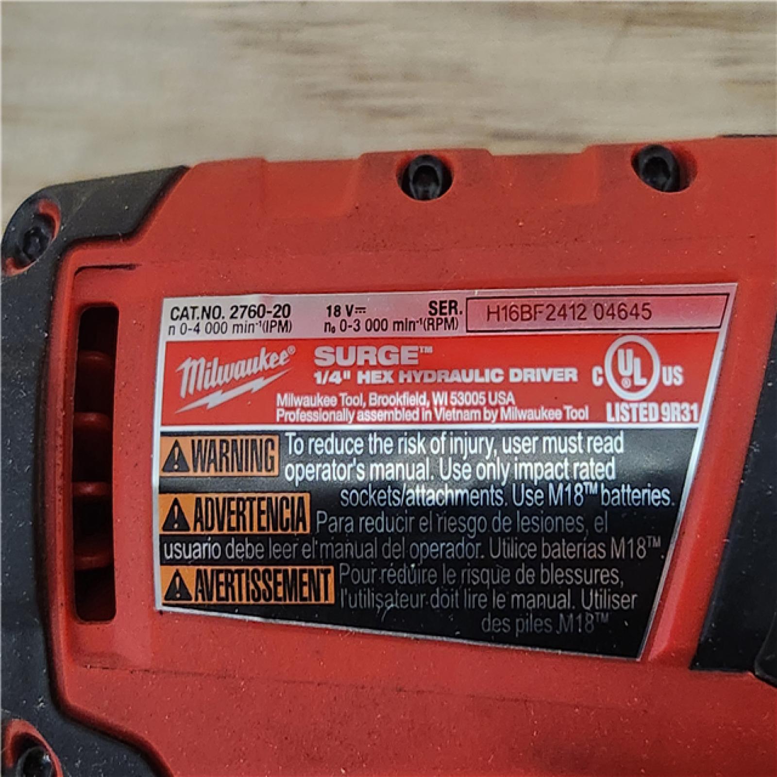 Phoenix Location Milwaukee M18 FUEL SURGE 18V Lithium-Ion Brushless Cordless 1/4 in. Hex Impact Driver (Tool-Only)