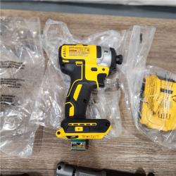 AS-IS DEWALT 20V MAX Cordless Brushless Hammer Drill/Driver 2 Tool Combo Kit with FLEXVOLT ADVANTAGE