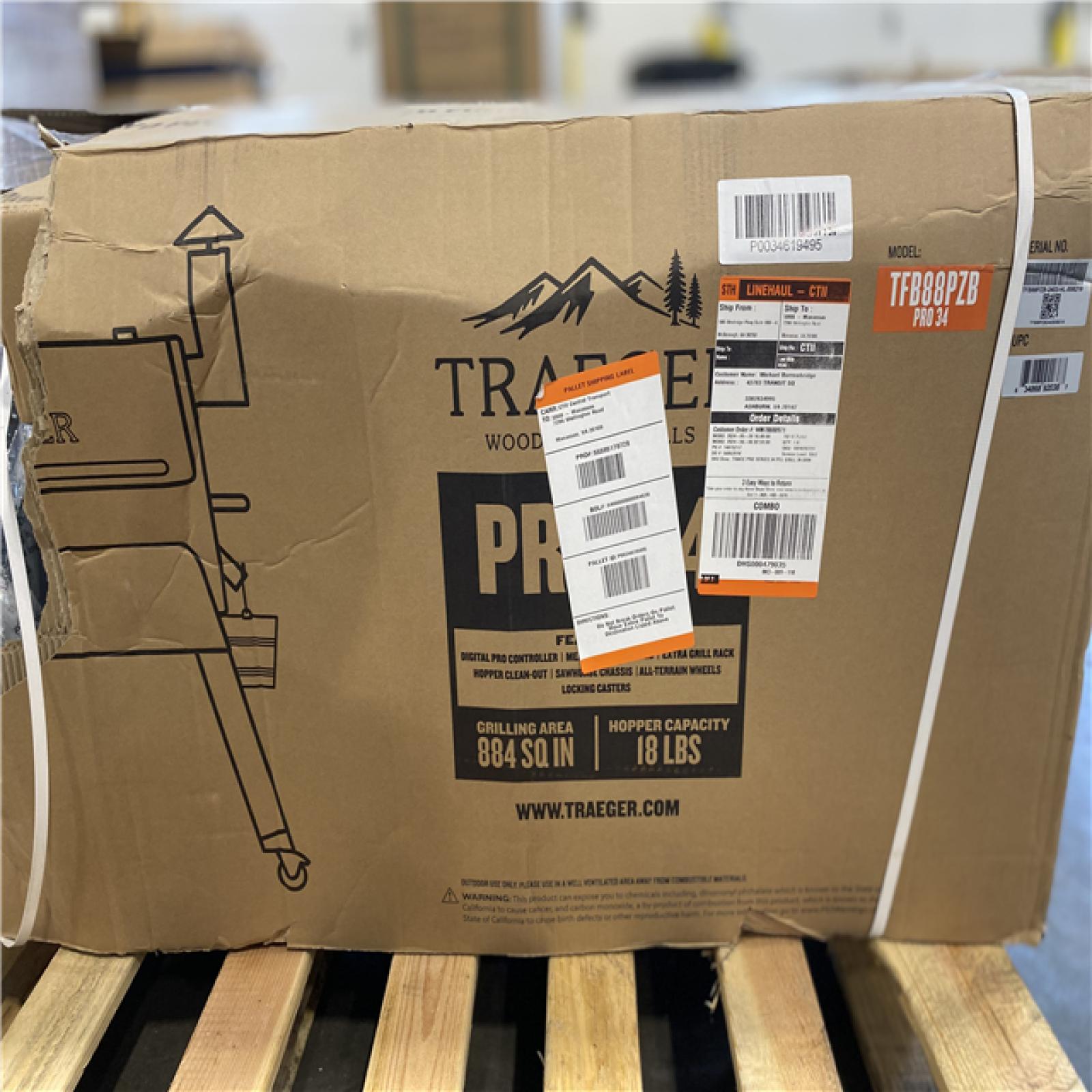 DALLAS LOCATION -AS-IS Traeger Pro Series 34 Pellet Grill in Bronze