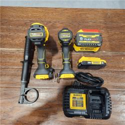 AS-IS 20V MAX Cordless Brushless Hammer Drill/Driver 2 Tool Combo Kit with FLEXVOLT ADVANTAGE