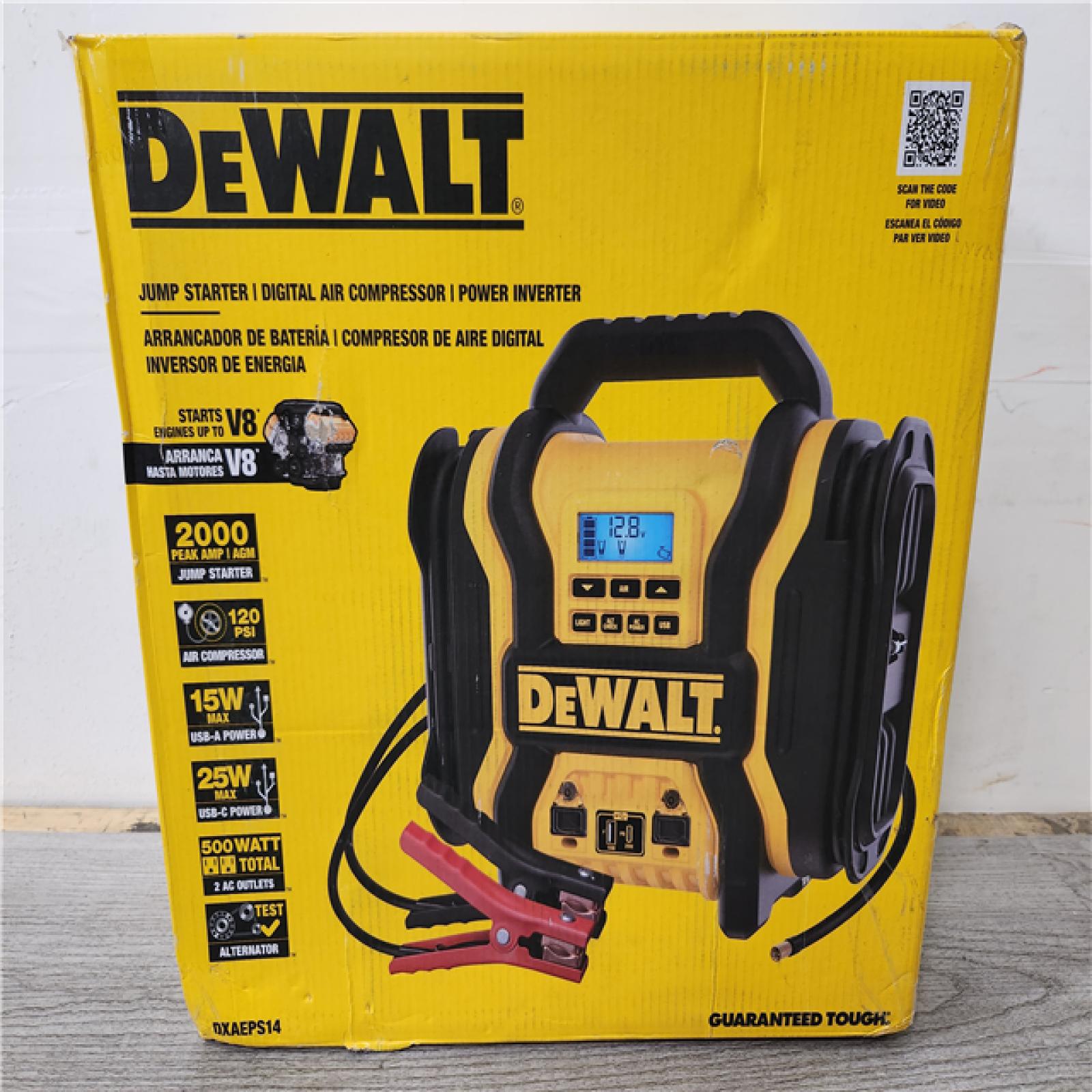 Phoenix Location DEWALT Portable Power 2000 Peak Amp Jump Starter w/Digital Compressor