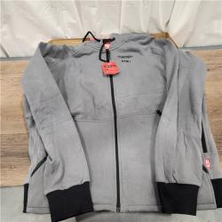 AS-IS Milwaukee M12 12-Volt Cordless Gray Heated Jacket Hoodie Kit (X-Large)