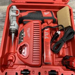 AS-IS MILWAUKEE M12 12-Volt Lithium-Ion Cordless PEX Expansion Tool Kit with (2) 1.5 Ah Batteries, (3) Expansion Heads and Hard Case