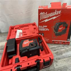 AS-IS Milwaukee-3522-21 Green Beam Laser Cross Line Plumb Point USB Rechargeable