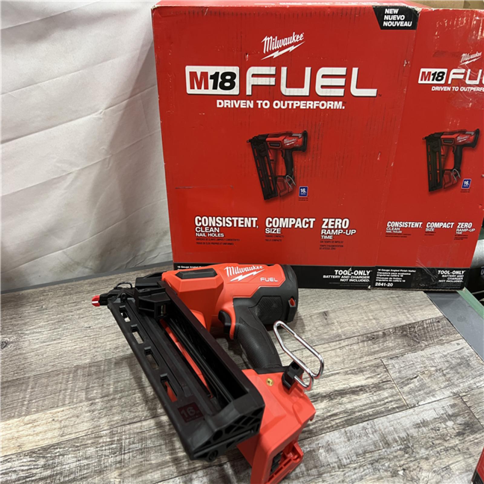 AS-IS Milwaukee 2841-20 18V Cordless Gen II 16 Gauge Angled Finish Nailer (Tool Only)