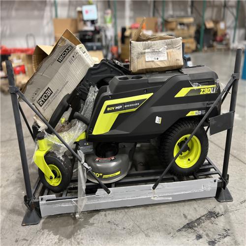 DALLAS LOCATION - RYOBI 80V 30 LITHIUM ELECTRIC ZERO TURN RIDING MOWER