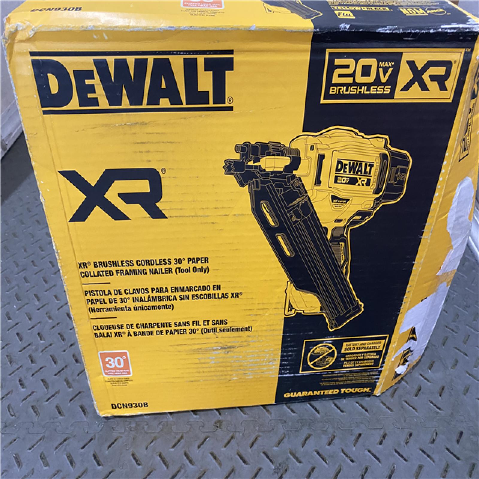 Houston location AS-IS DEWALT 20-Volt 30Â° Cordless Framing Nailer (Tool-Only)