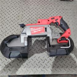 Houston location AS-IS MILWAUKEE M18 FUEL 18V Lithium-Ion Brushless Cordless Deep Cut Band Saw (Tool-Only)