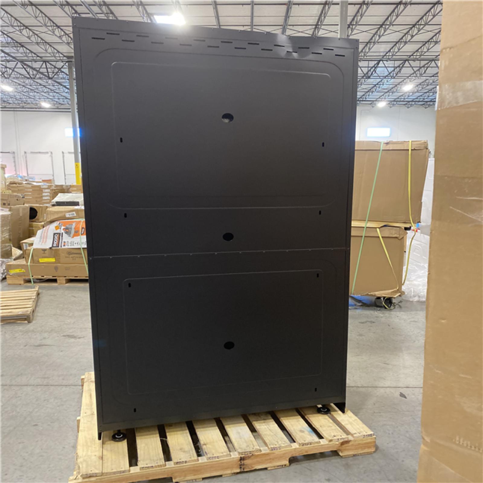 DALLAS LOCATION - Husky Extra Wide Heavy Duty Welded 20-Gauge Steel Freestanding Garage Cabinet in Black (42 in. W x 82 in. H x 24.6 in. D)