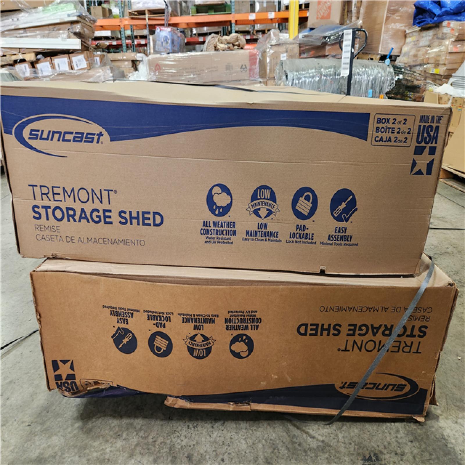 Phoenix Location Suncast Tremont 8 ft. 4-1/2 in. x 10 ft. 2-1/4 in. Plastic Storage Shed