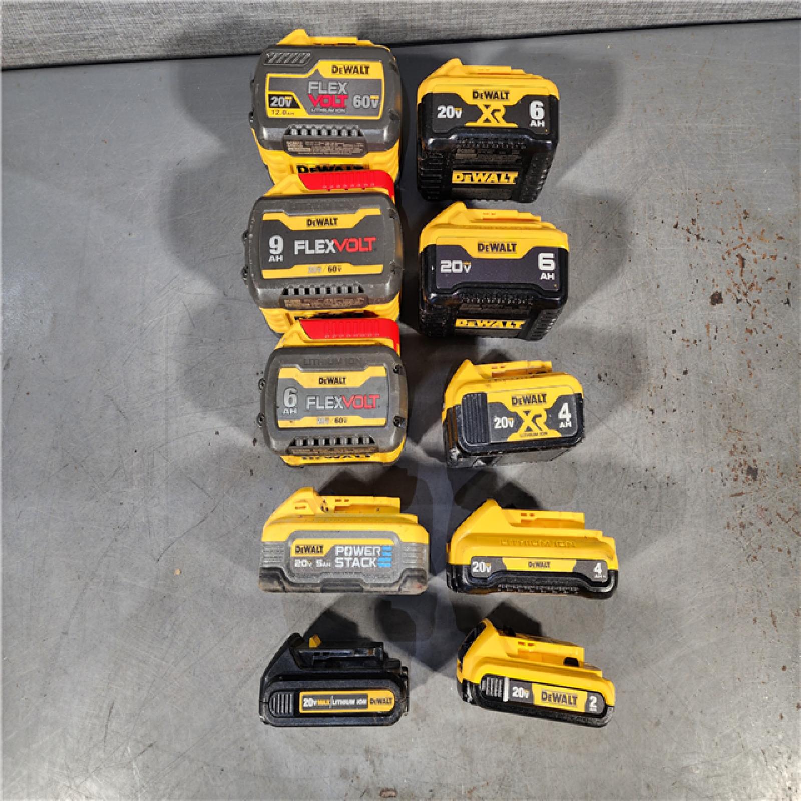 HOUSTON LOCATION - AS-IS DEWALT BATTERY PACK QTY - 15