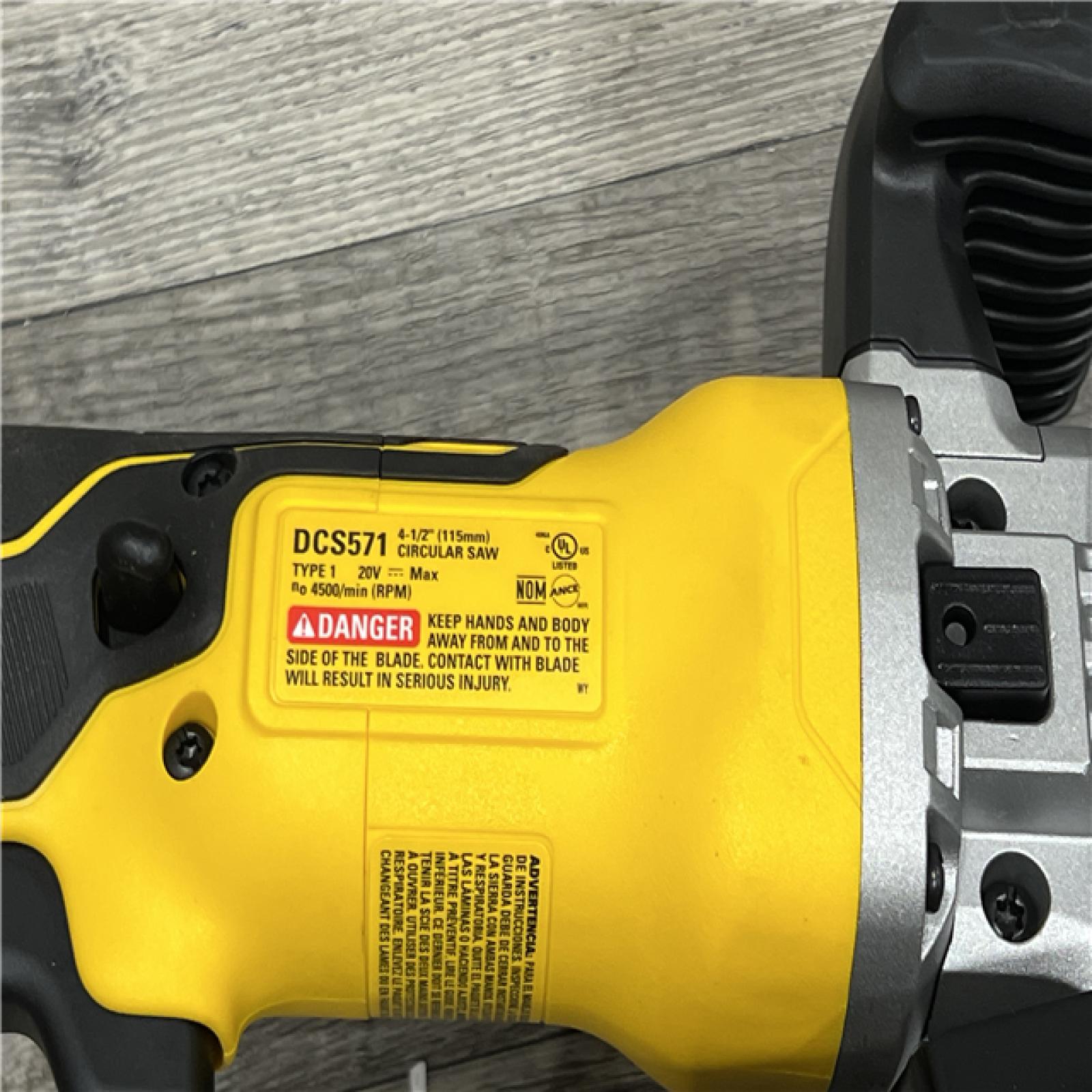 AS-IS DEWALT ATOMIC 20V MAX Cordless Brushless 4-1/2 in. Circular Saw (Tool Only)