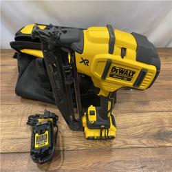 AS IS DeWalt DCN660D1 20V 16 Gauge Cordless Angled Finish Nailer Kit W/ 2Ah Battery