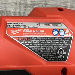 AS-IS Milwaukee M18 FUEL 18 Gauge Brad Nailer