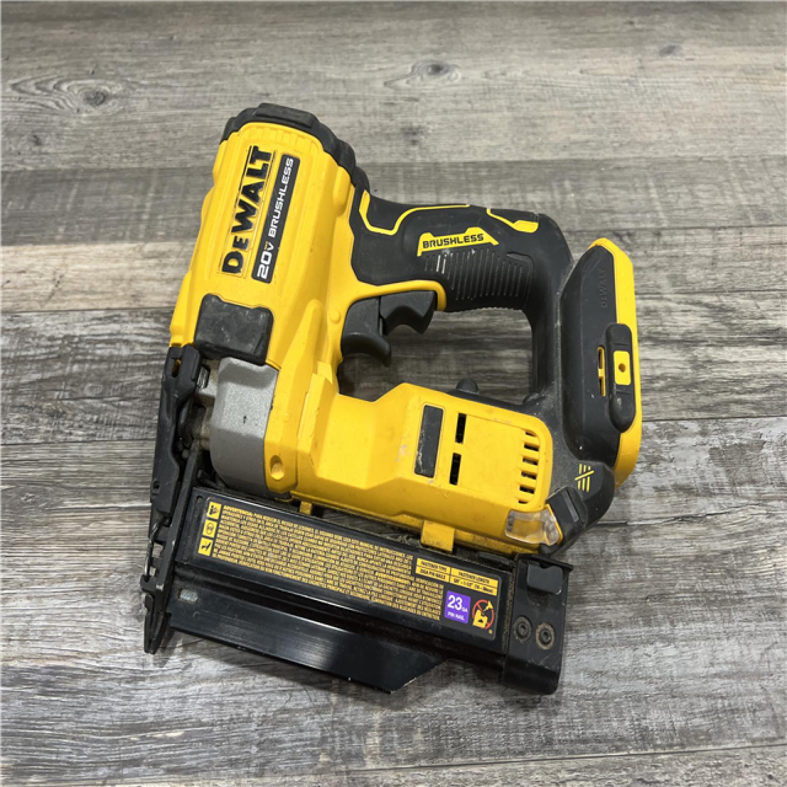 AS-IS DeWalt 20V MAX 23 Ga. Cordless Compact Pin Nailer Tool Only 20 V