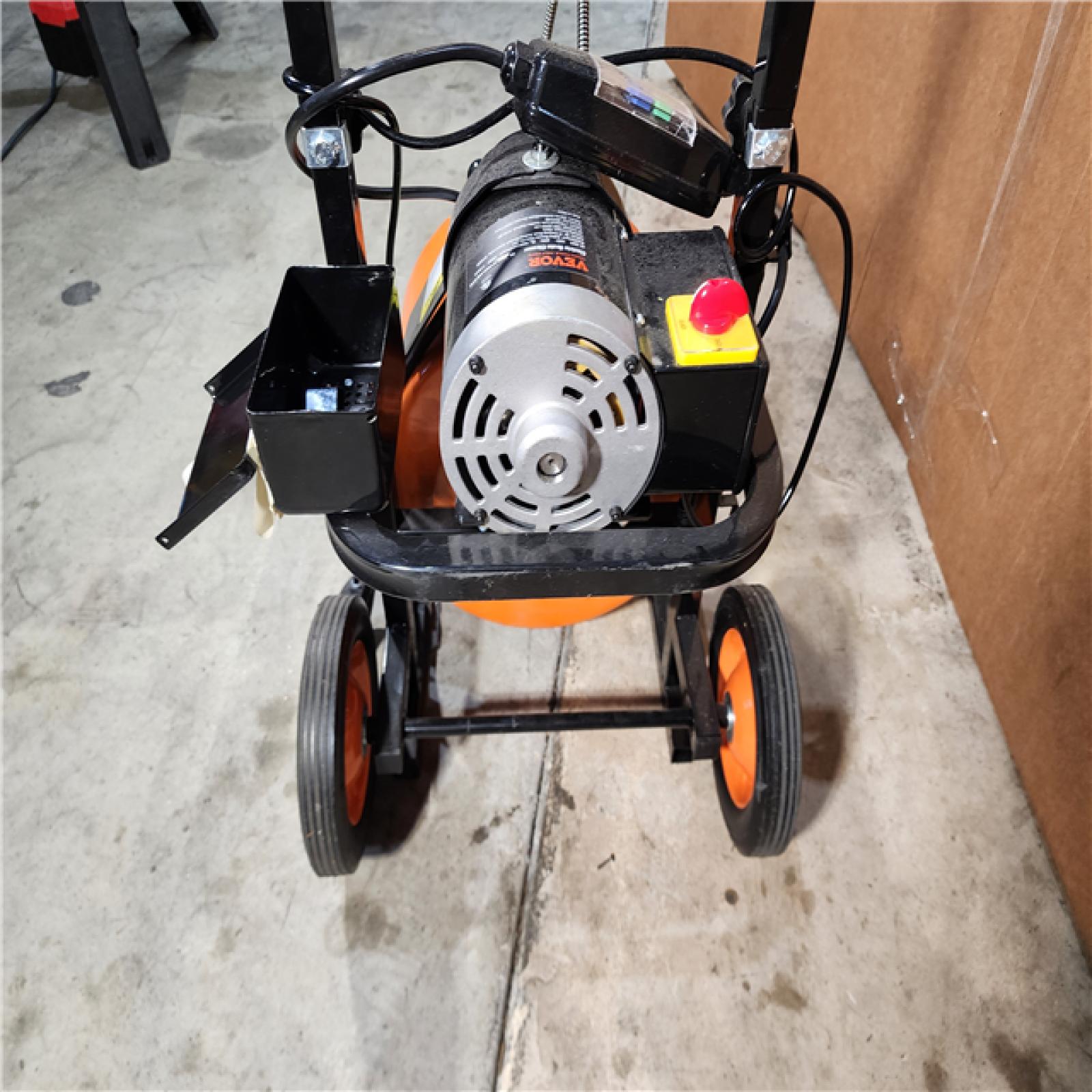 HOUSTON LOCATION - AS-IS Vevor Electric Drain Cleaner 100FT x 1/2inch