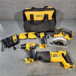 HOUSTON LOCATION - AS-IS DEWALT 4 TOOL COMBO KIT W/ (2) BATTERY & CHARGER