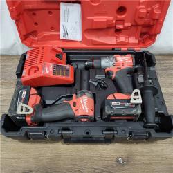 AS-IS M18 FUEL 18V Lithium-Ion Brushless Cordless Hammer Drill and Impact Driver Combo Kit (2-Tool) with 2 Batteries